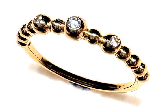 Ring Sommer Woman in Yellow Gold Cubic Zirconia PALLINE ZIRC PI UT/Z 2.20 G - PALLINE ZIRC PI UT/Z 2.20 G